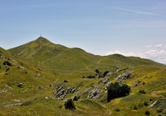 Crêt de la Neige and Le Reculet from Lélex