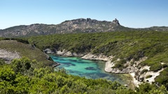 Plage de Paragan and Îlot de Fazzio from Bonifacio