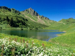 Lac de Lessy depuis le Col de Solaison