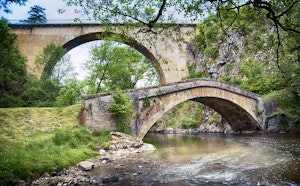 La Cure by the old bridge of Pierre-Perthuis