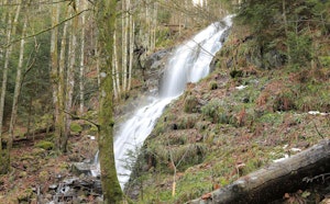 Cascade du Kletterbach from Lac du Ballon