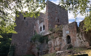 Castle of Wasenbourg from Oberbronn