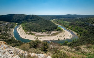 Gorges du Gardon depuis Sainte-Anastasie