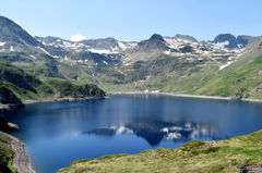 Lac Bleu de Lesponne from Chiroulet