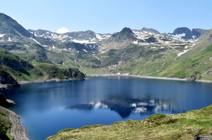 Lac Bleu de Lesponne depuis Chiroulet