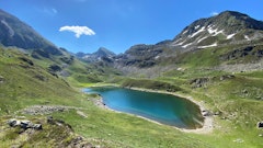 Lac Bleu de Lesponne from Super Barèges