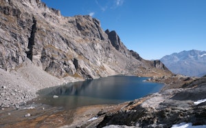 Heights of Lake Sils from Maloja