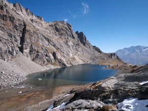Heights of Lake Sils from Maloja