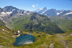 Lacs de Fenêtre depuis le col du Grand Saint-Bernard
