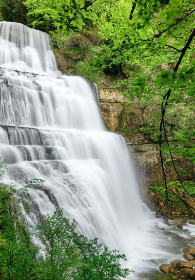 Les cascades du Hérisson dans le Jura